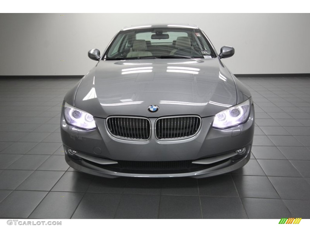 2012 3 Series 328i Coupe - Space Grey Metallic / Cream Beige photo #6