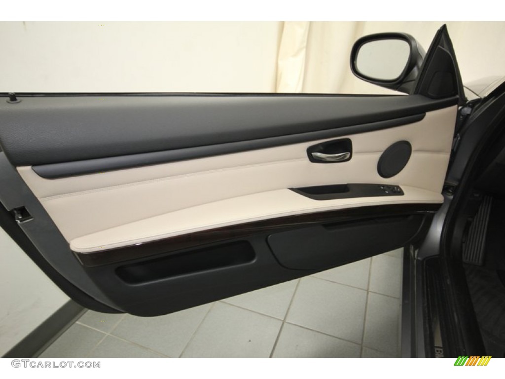 2012 BMW 3 Series 328i Coupe Cream Beige Door Panel Photo #81122048
