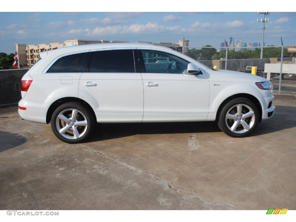 Glacier White Metallic 2013 Audi Q7 3.0 S Line quattro Exterior Photo #81122552