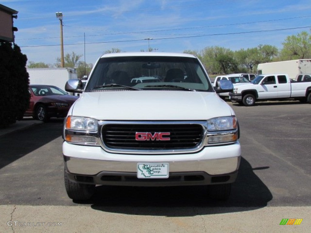 1999 Sierra 1500 SLE Extended Cab 4x4 - Summit White / Oak photo #15