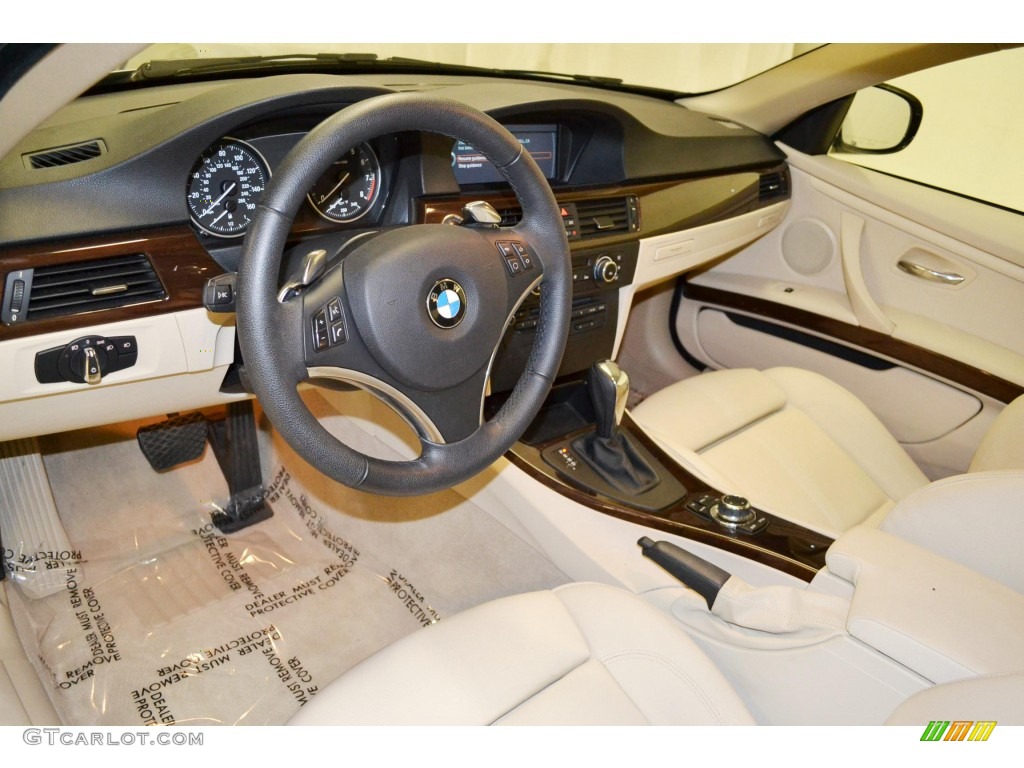Cream Beige Interior 2010 BMW 3 Series 335i Coupe Photo #81123827