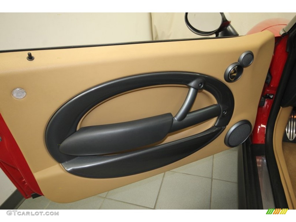 2005 Mini Cooper S Hardtop Cordoba Beige Door Panel Photo #81124004