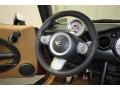 2005 Mini Cooper Cordoba Beige Interior Steering Wheel Photo