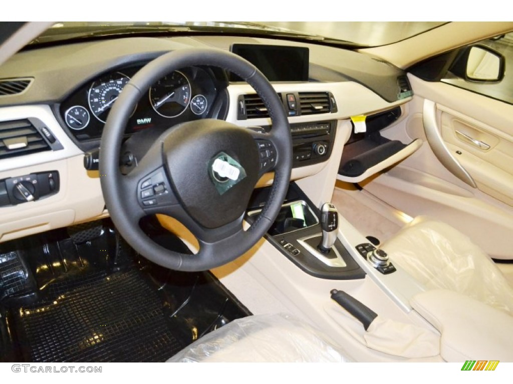 2013 3 Series 328i Sedan - Jet Black / Venetian Beige photo #6