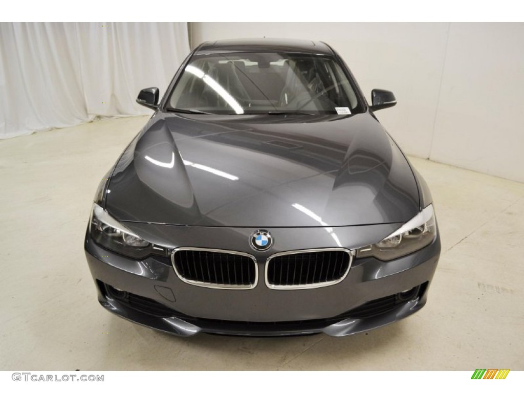 2013 3 Series 320i Sedan - Mineral Grey Metallic / Black photo #4