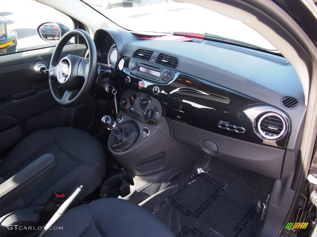 2012 Fiat 500 Pop Tessuto Grigio/Nero (Grey/Black) Dashboard Photo #81125399