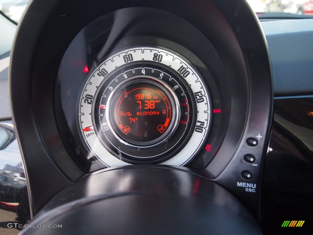 2012 Fiat 500 Pop Gauges Photo #81125489