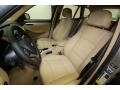 2014 BMW X1 Sand Beige Interior Front Seat Photo