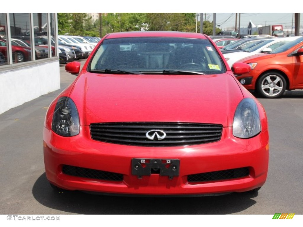 2006 G 35 Coupe - Laser Red Pearl / Graphite photo #2