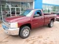 Deep Ruby Metallic 2013 Chevrolet Silverado 1500 Work Truck Regular Cab 4x4 Exterior