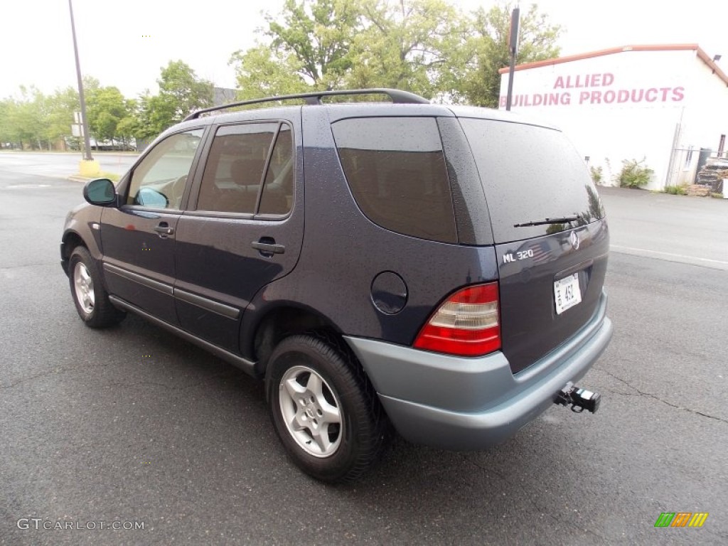 1999 ML 320 4Matic - Azure Blue Metallic / Sand photo #3