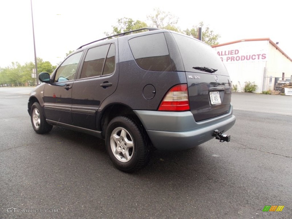 1999 ML 320 4Matic - Azure Blue Metallic / Sand photo #4