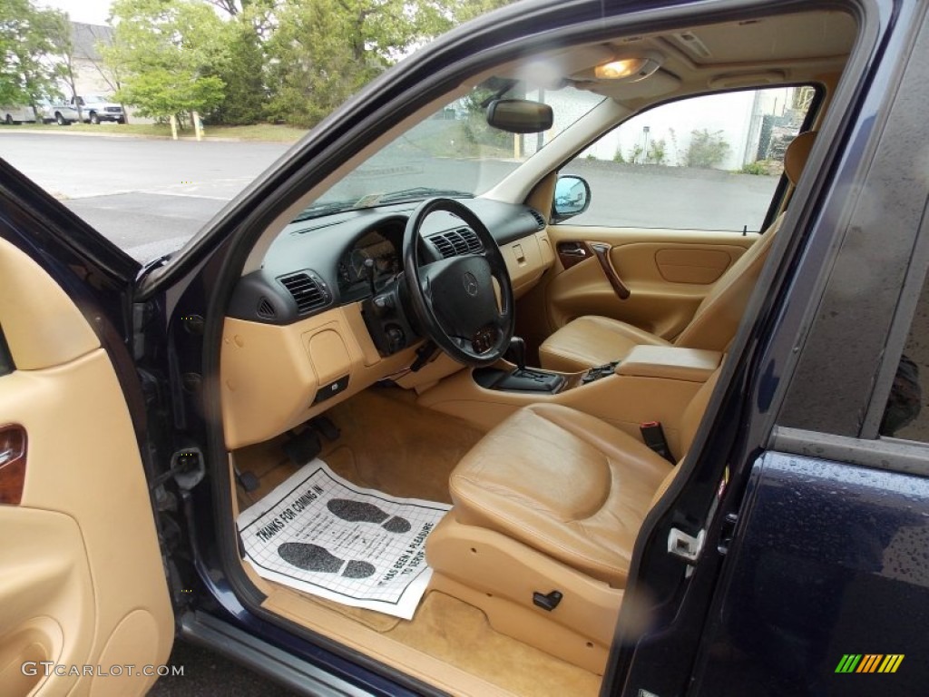 1999 ML 320 4Matic - Azure Blue Metallic / Sand photo #7