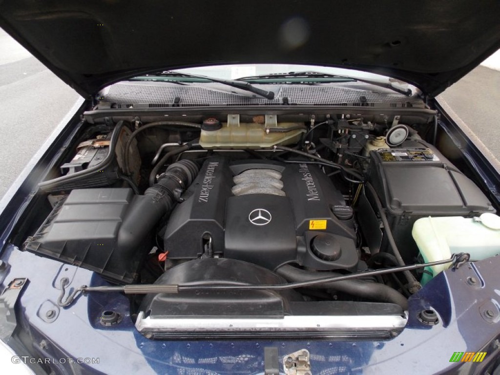 1999 ML 320 4Matic - Azure Blue Metallic / Sand photo #8