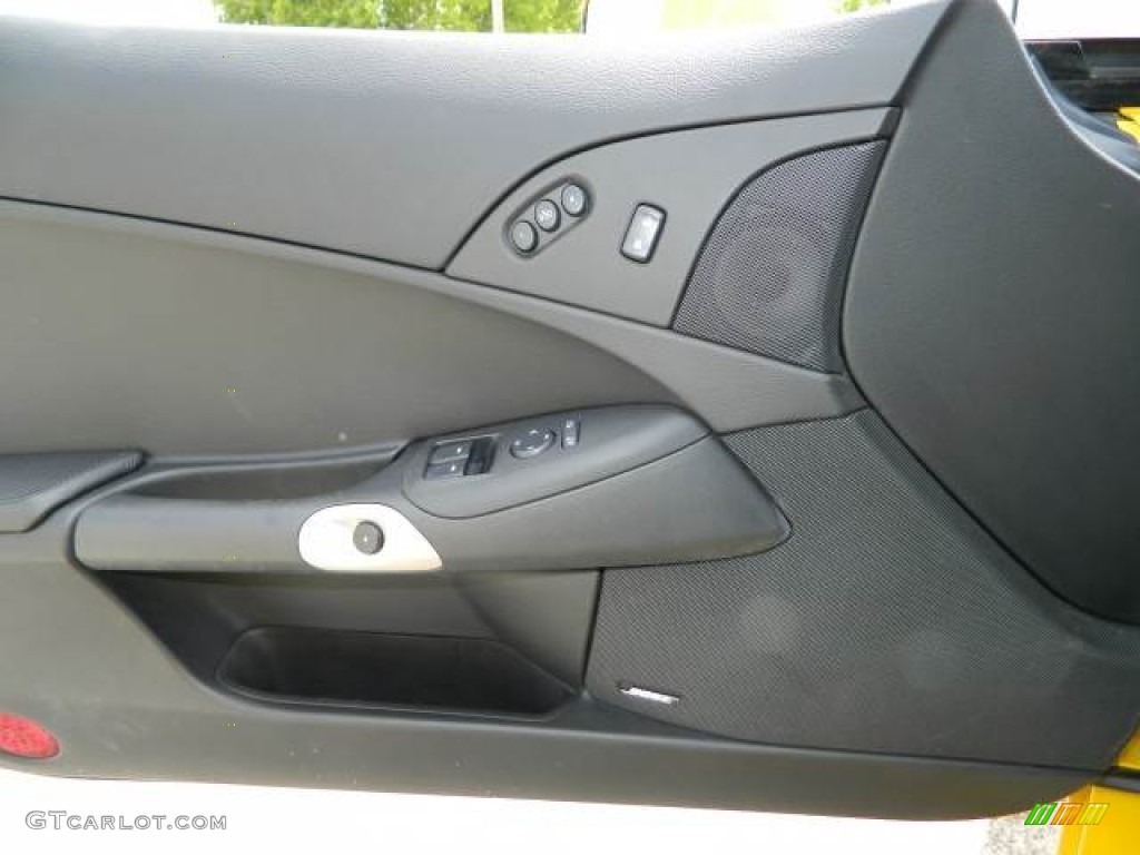 2012 Chevrolet Corvette Coupe Ebony Door Panel Photo #81128958