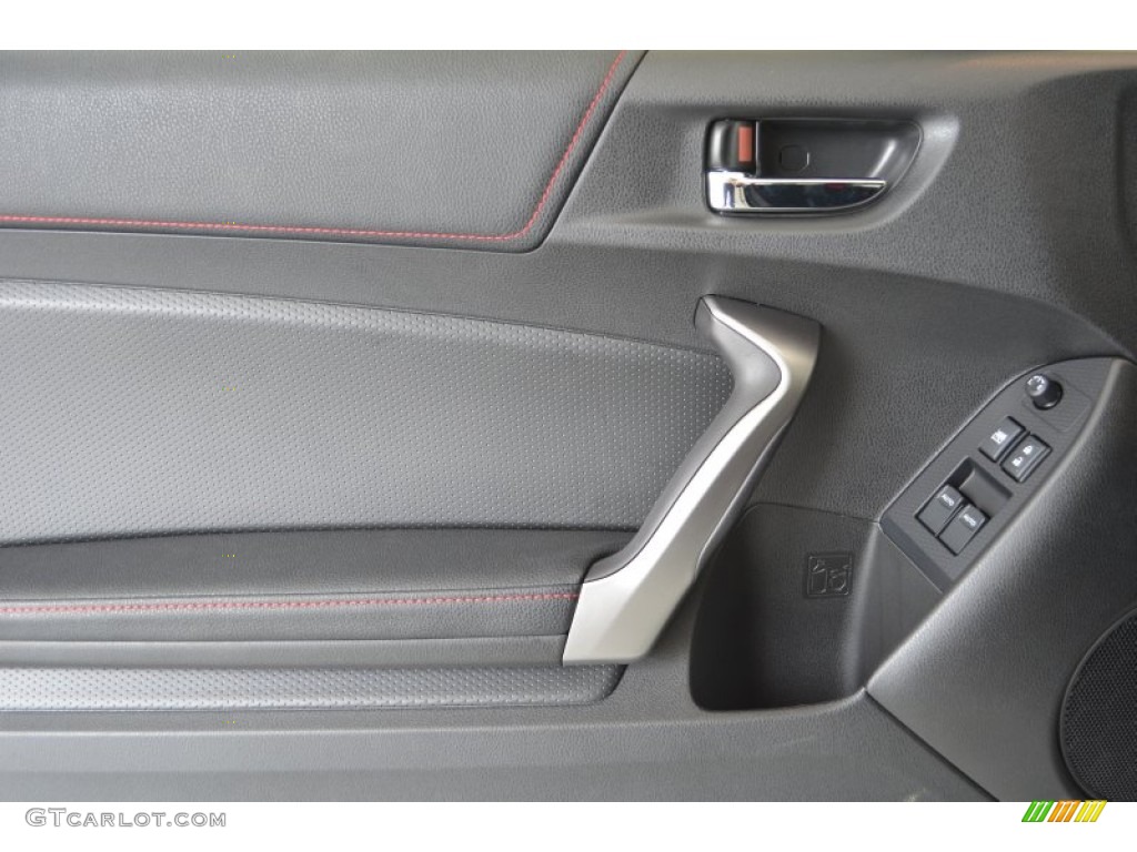 2013 Scion FR-S Sport Coupe Black/Red Accents Door Panel Photo #81129184