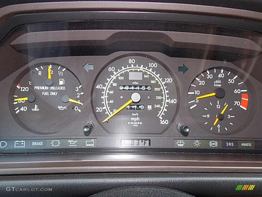 1992 Mercedes-Benz E Class 300 TE 4Matic Wagon Gauges Photos