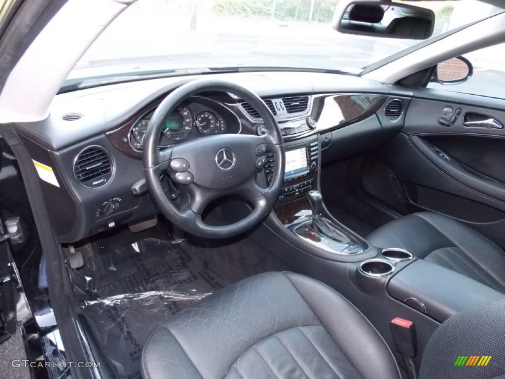 Black Interior 2007 Mercedes-Benz CLS 550 Photo #81130469