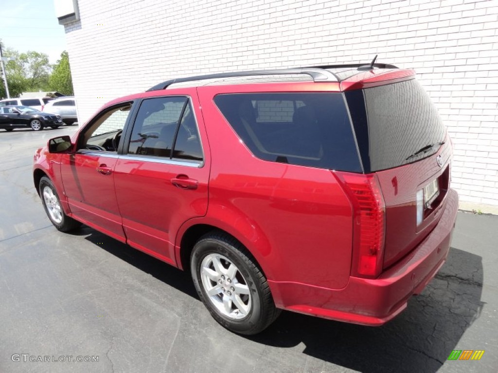 2008 SRX 4 V6 AWD - Crystal Red / Cashmere/Cocoa photo #6