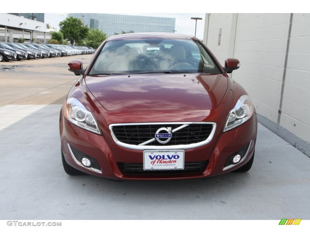 2013 C70 T5 - Flamenco Red Metallic / Calcite/Off Black photo #2