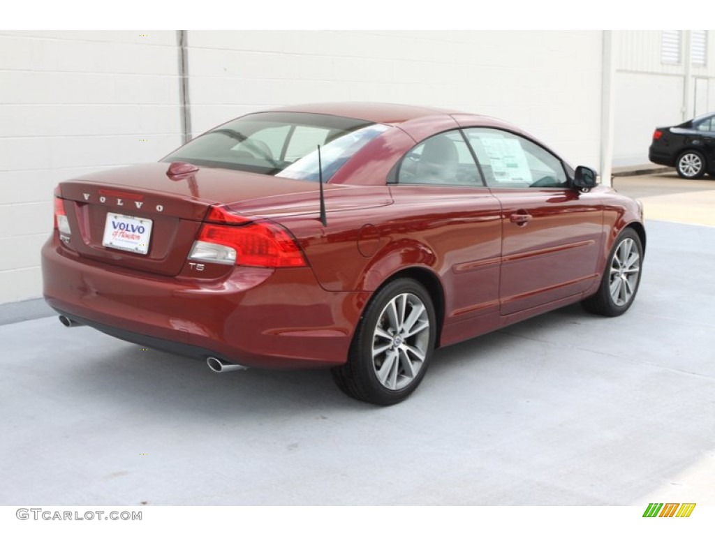 2013 C70 T5 - Flamenco Red Metallic / Calcite/Off Black photo #7