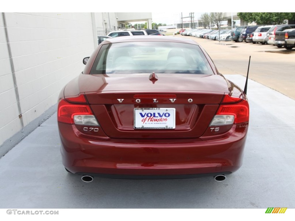 2013 C70 T5 - Flamenco Red Metallic / Calcite/Off Black photo #10