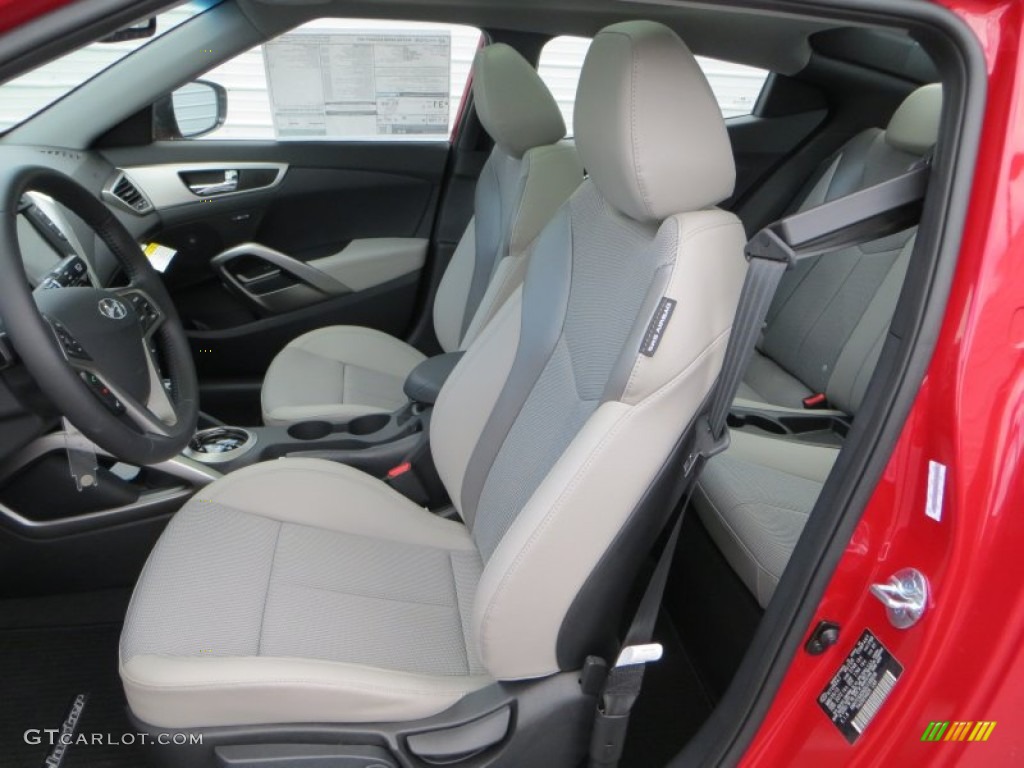 Gray Interior 2013 Hyundai Veloster Standard Veloster Model Photo #81132220