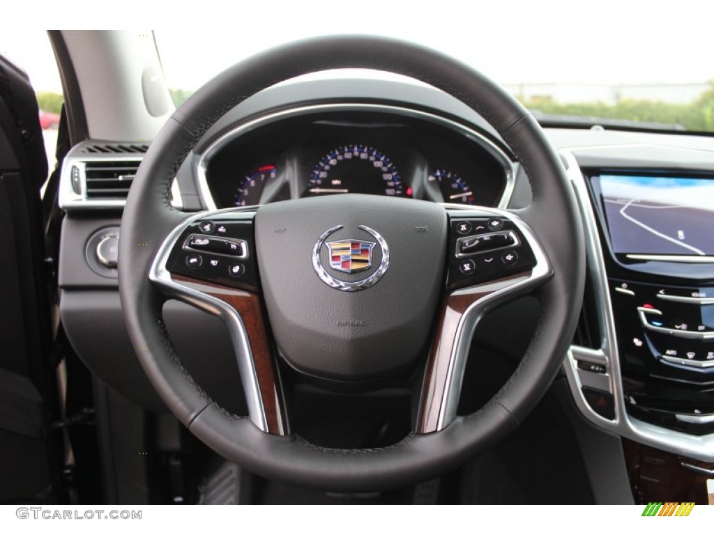 2013 Cadillac SRX Performance FWD Ebony/Ebony Steering Wheel Photo #81132681