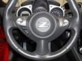 2009 Nissan 370Z Black Leather Interior Steering Wheel Photo