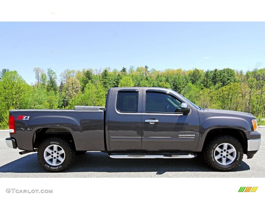 Storm Gray Metallic 2010 GMC Sierra 1500 SLE Extended Cab 4x4 Exterior Photo #81132804