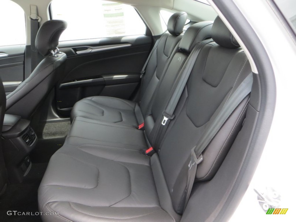 2013 Ford Fusion Energi Titanium Rear Seat Photo #81133587
