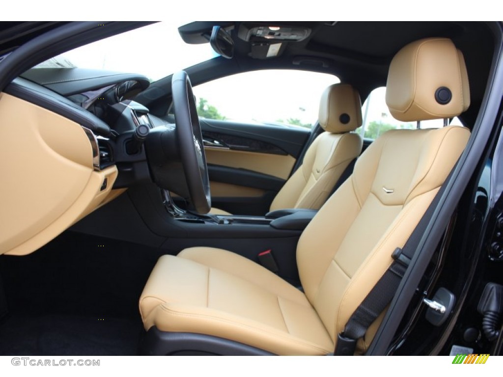 Caramel/Jet Black Accents Interior 2013 Cadillac ATS 2.0L Turbo Luxury Photo #81134532