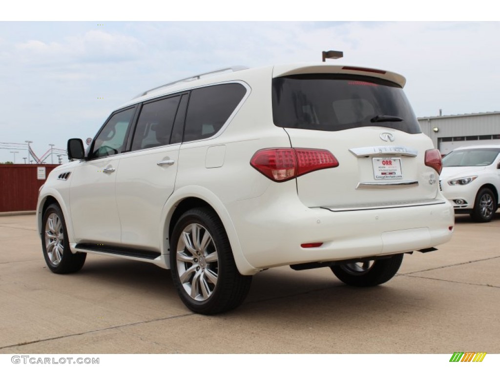 2013 QX 56 - Moonlight White / Wheat photo #3