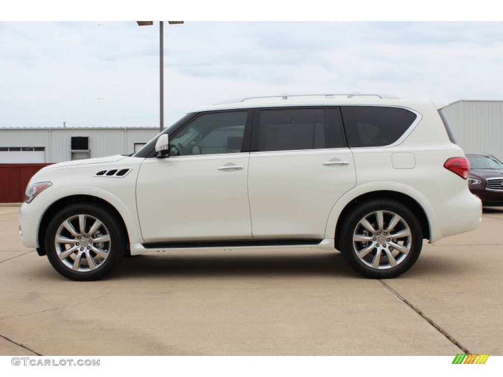 Moonlight White 2013 Infiniti QX 56 Exterior Photo #81136116
