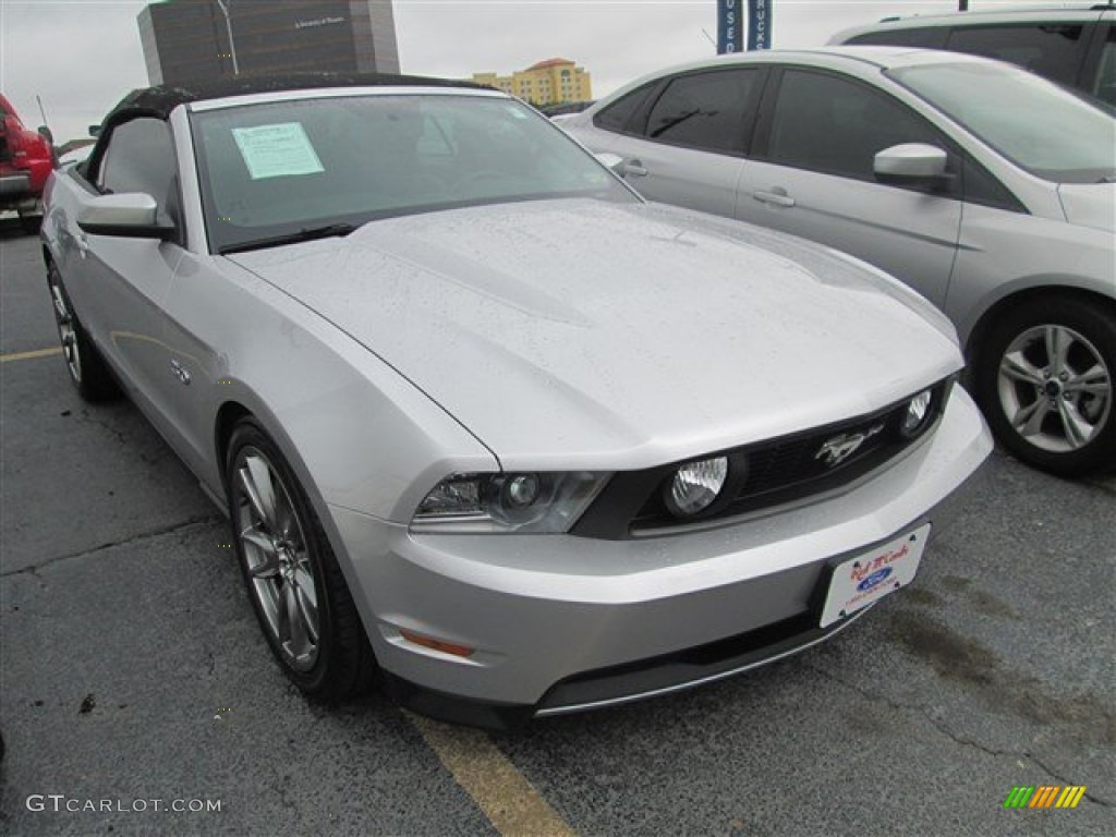 2011 Mustang GT Premium Convertible - Ingot Silver Metallic / Charcoal Black photo #1