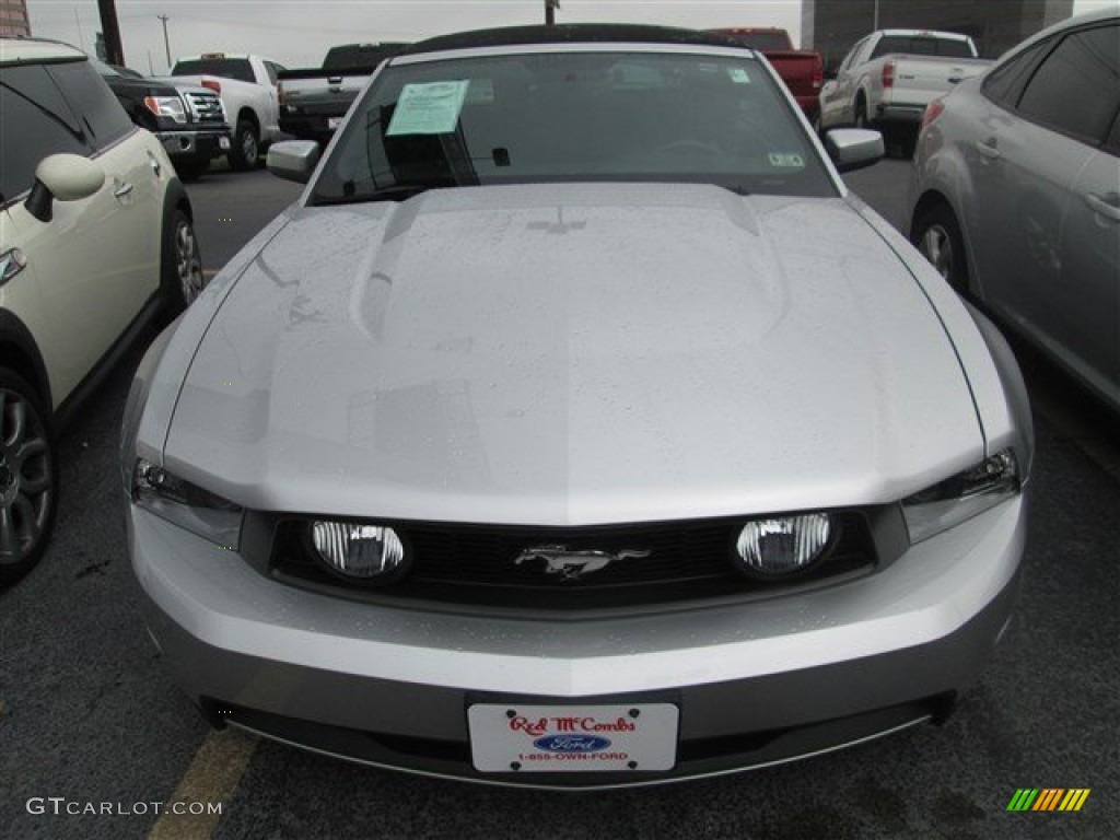 2011 Mustang GT Premium Convertible - Ingot Silver Metallic / Charcoal Black photo #4