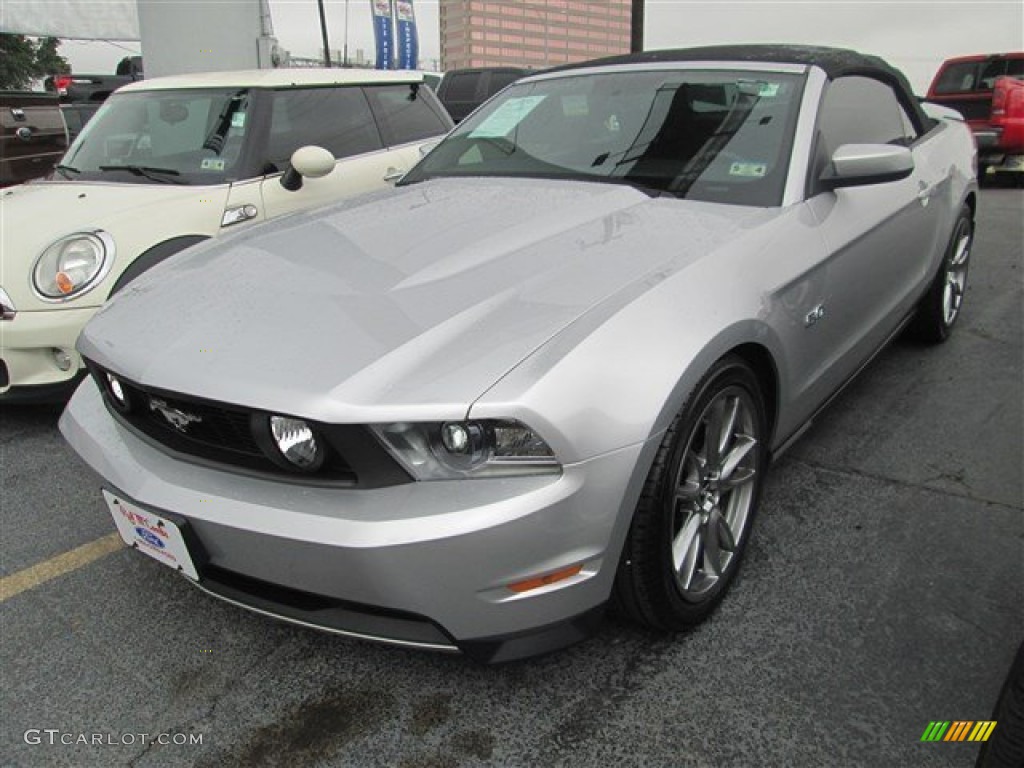 2011 Mustang GT Premium Convertible - Ingot Silver Metallic / Charcoal Black photo #5