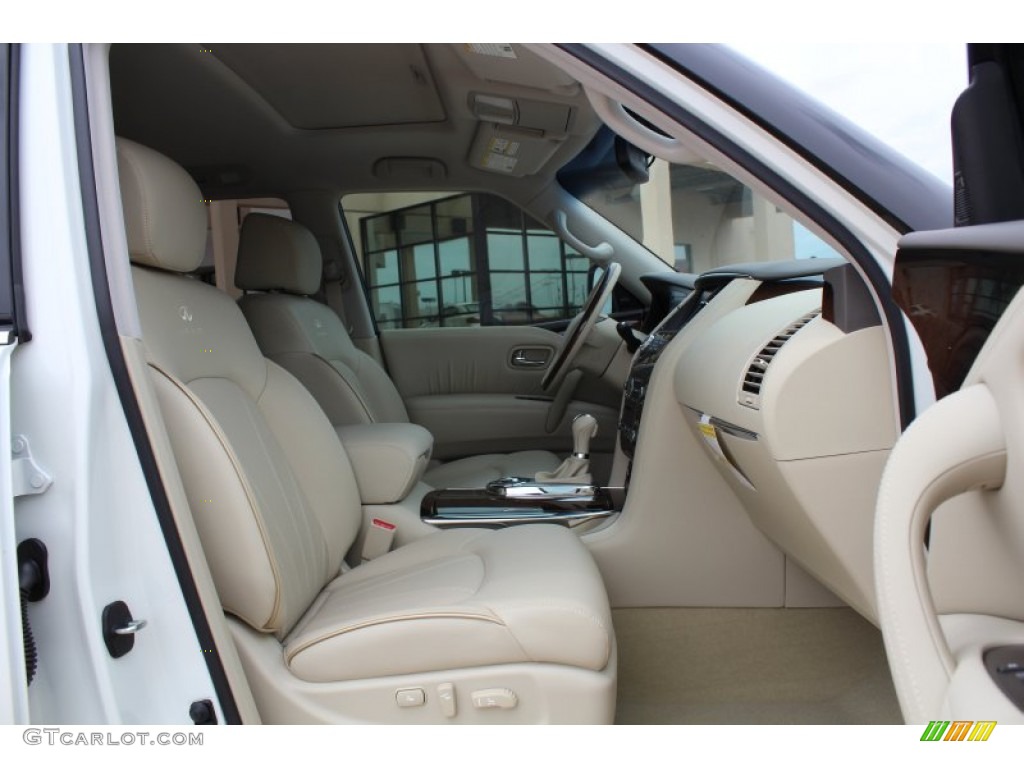 2013 QX 56 - Moonlight White / Wheat photo #18