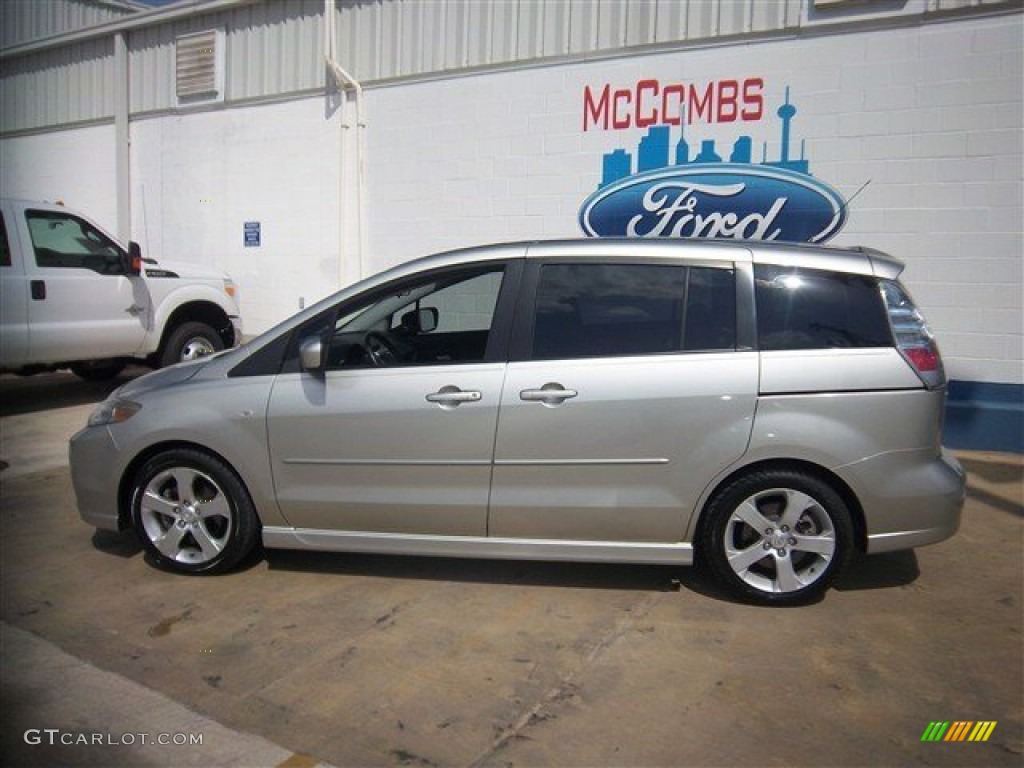 2007 MAZDA5 Touring - True Silver Metallic / Black photo #9