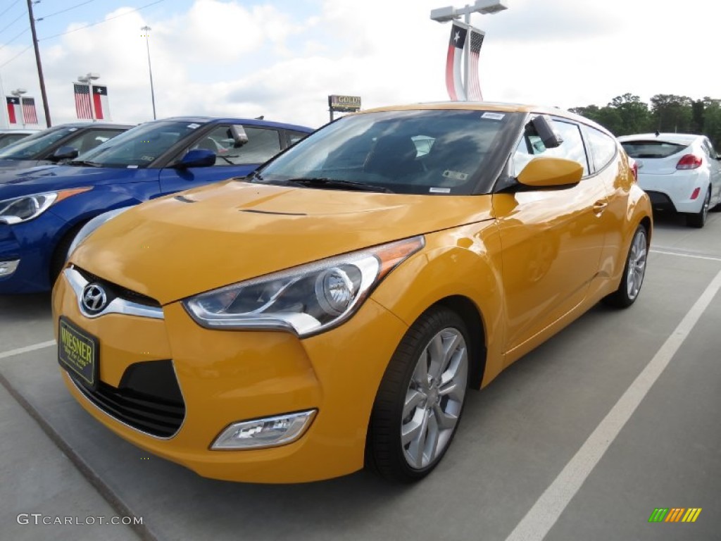 2013 Veloster  - 26.2 Yellow / Black photo #8