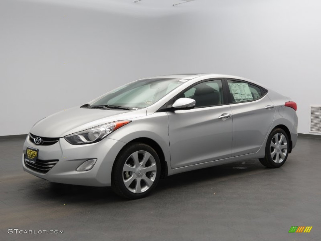 2013 Elantra Limited - Shimmering Air Silver / Black photo #1