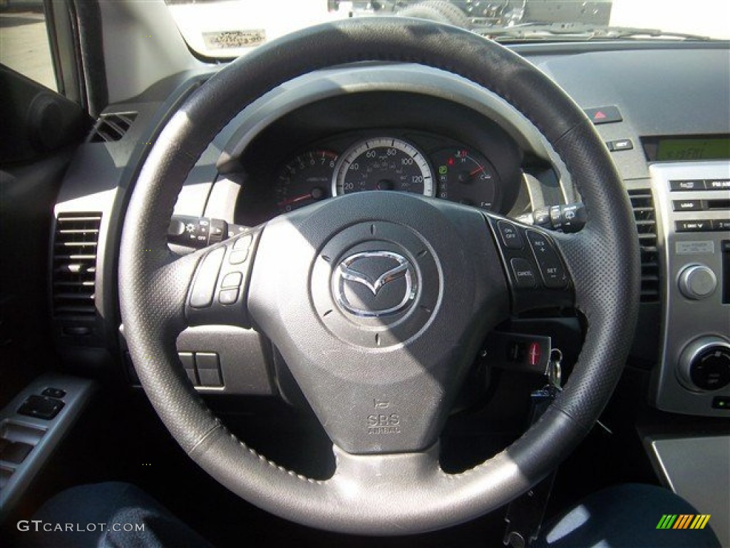 2007 MAZDA5 Touring - True Silver Metallic / Black photo #21