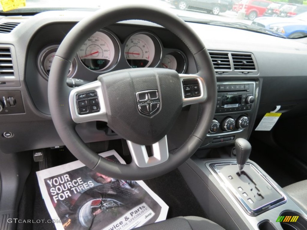 2013 Challenger SXT - Pitch Black / Dark Slate Gray photo #7