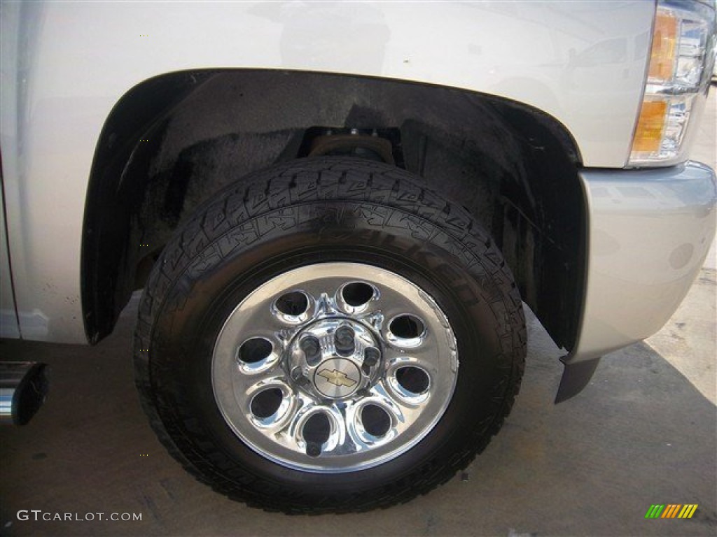 2011 Silverado 1500 LS Crew Cab - Sheer Silver Metallic / Dark Titanium photo #4