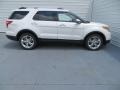 2013 White Platinum Tri-Coat Ford Explorer Limited  photo #3