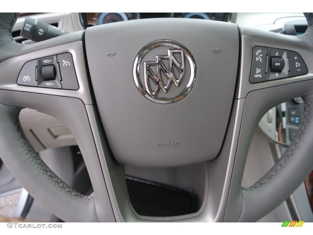 2013 Buick LaCrosse FWD Titanium Steering Wheel Photo #81138340