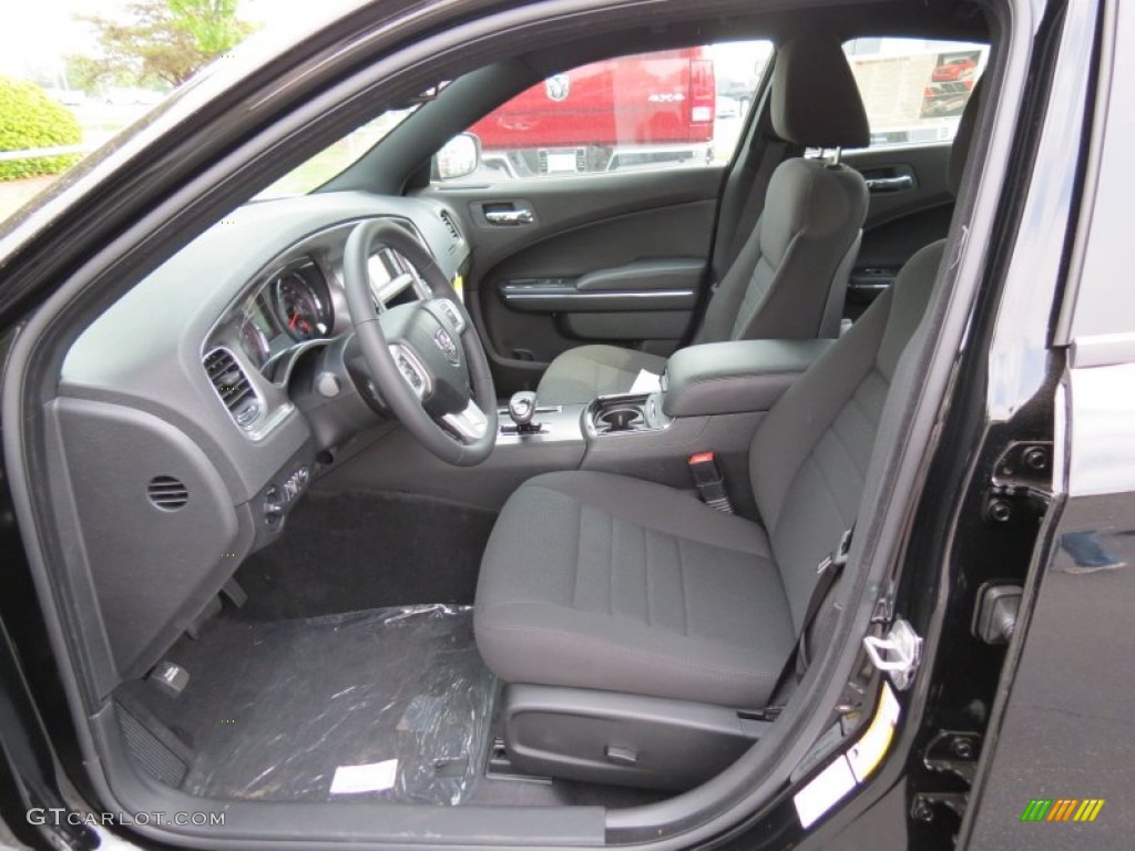 Black Interior 2013 Dodge Charger SE Photo #81138438