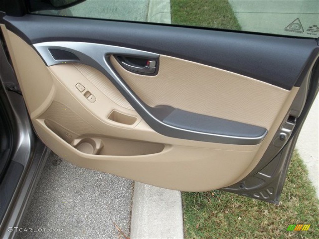 2011 Hyundai Elantra GLS Beige Door Panel Photo #81138537