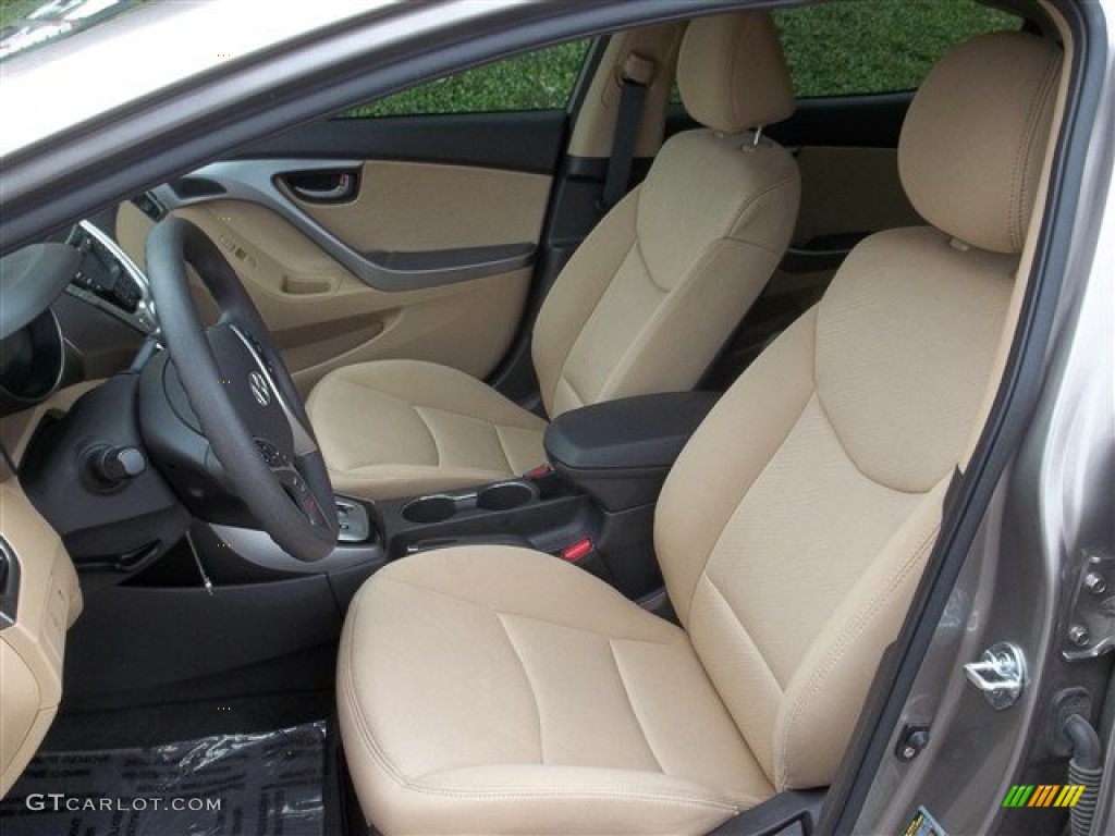 Beige Interior 2011 Hyundai Elantra GLS Photo #81138798
