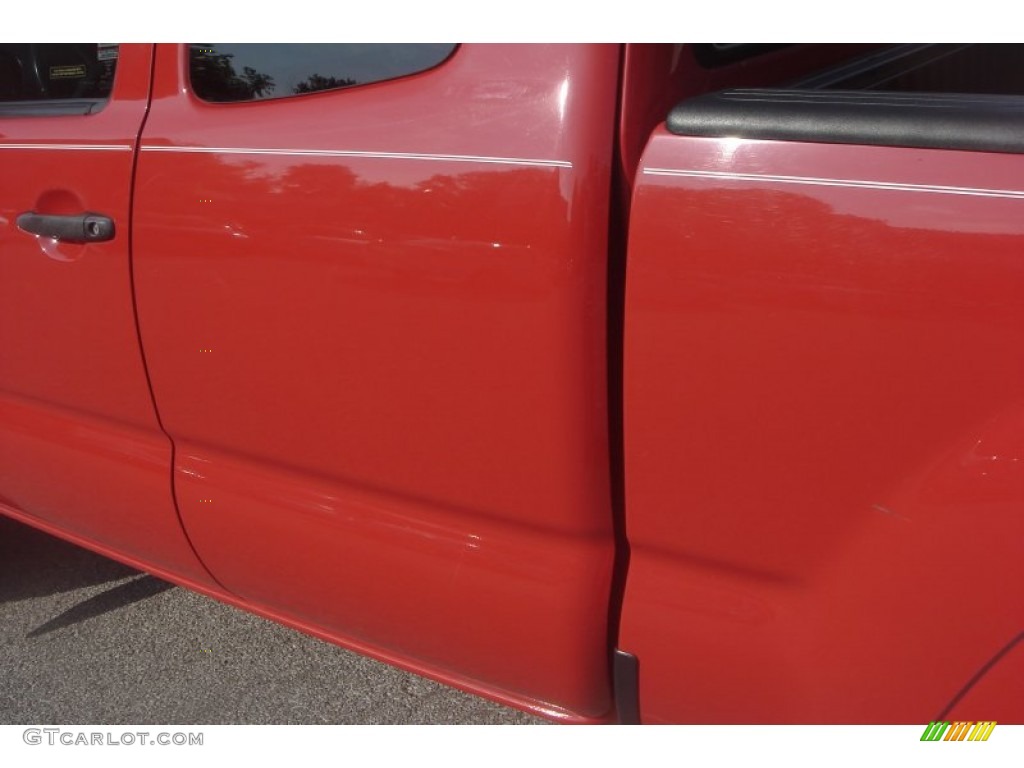 2007 Tacoma V6 SR5 PreRunner Access Cab - Radiant Red / Graphite Gray photo #15